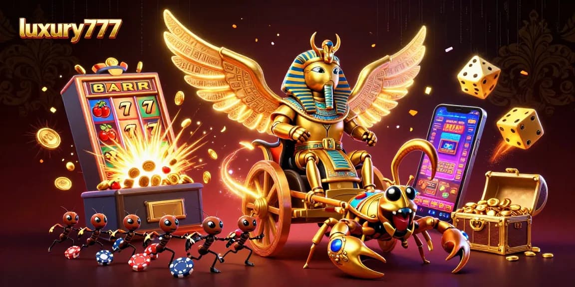Jelajahi sensasi permainan slot dengan luxury777 saat jackpot terlepaskan dan semua elemen kasino bersinar.
