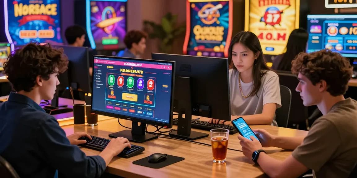 Engaging NGAMENJITU online gambling scene with players strategizing and enjoying the community atmosphere.
