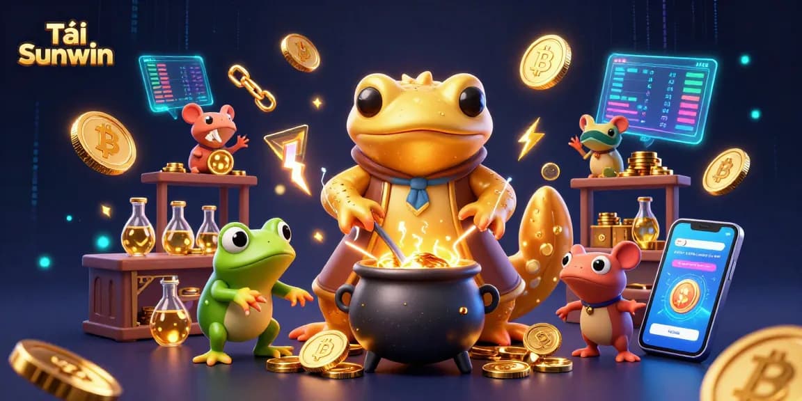 Playing exciting games at Tải Sunwin with captivating casino elements and gold coins.