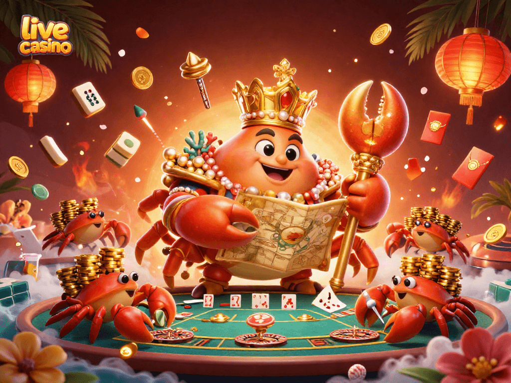 Experience the thrill of a live casino with engaging characters and vibrant gaming elements.