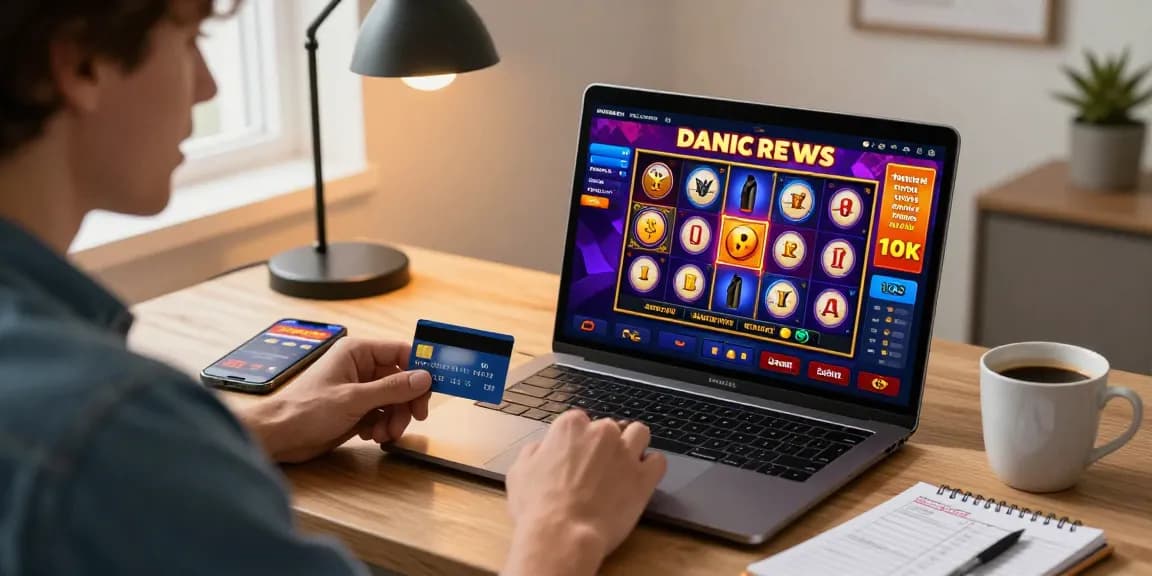 Exciting online gameplay at credit card casinos at ashbydelazouchmuseum.org.uk, featuring a player engaged with vibrant game graphics.