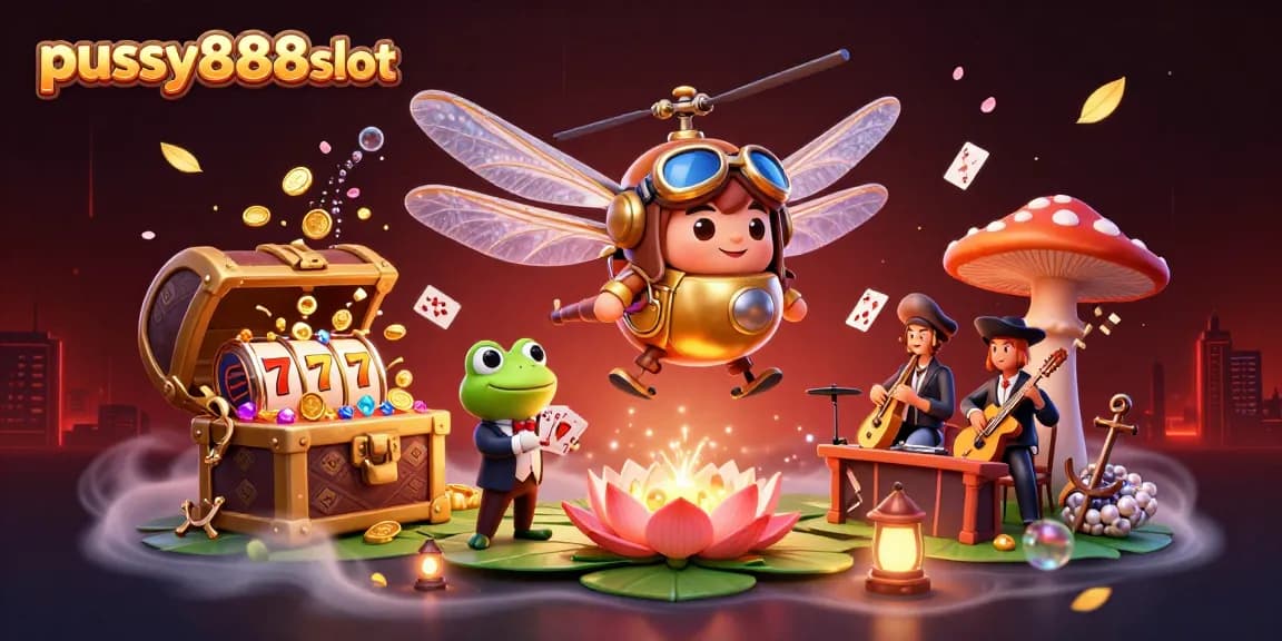 เล่นสล็อตออนไลน์ pussy888slot สนุกสนาน บรรยากาศเหมือนคาสิโนจริง