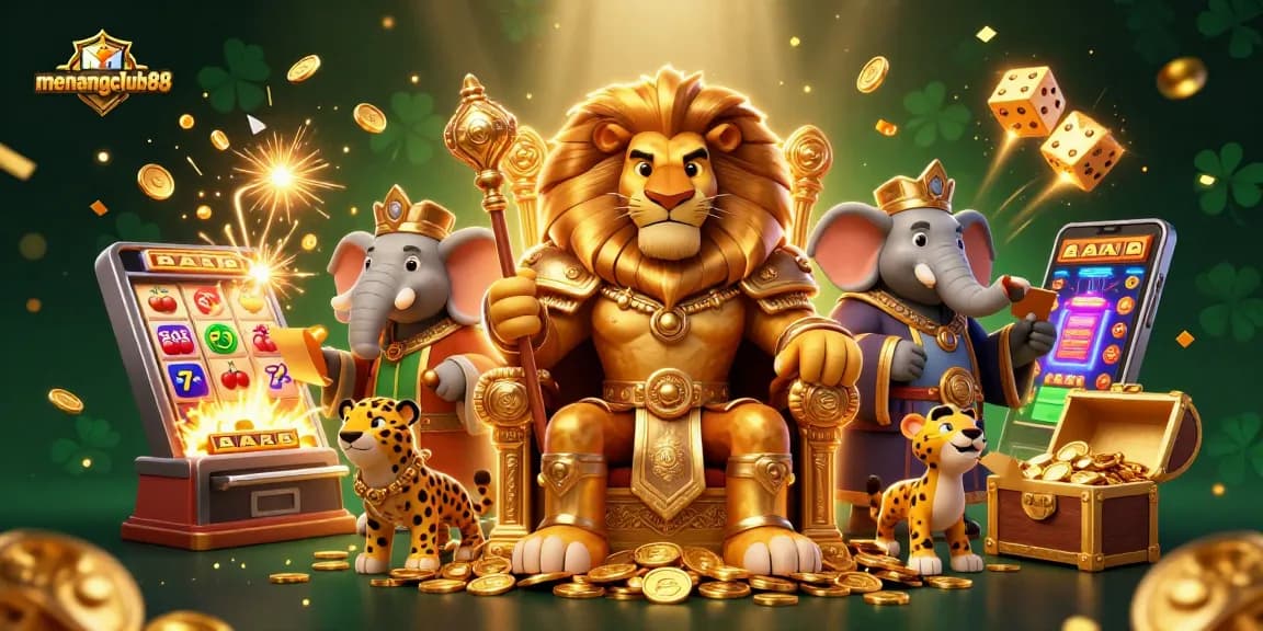 Experience the thrill of menangclub88 through stunning casino graphics, showcasing vibrant characters and rich game elements.