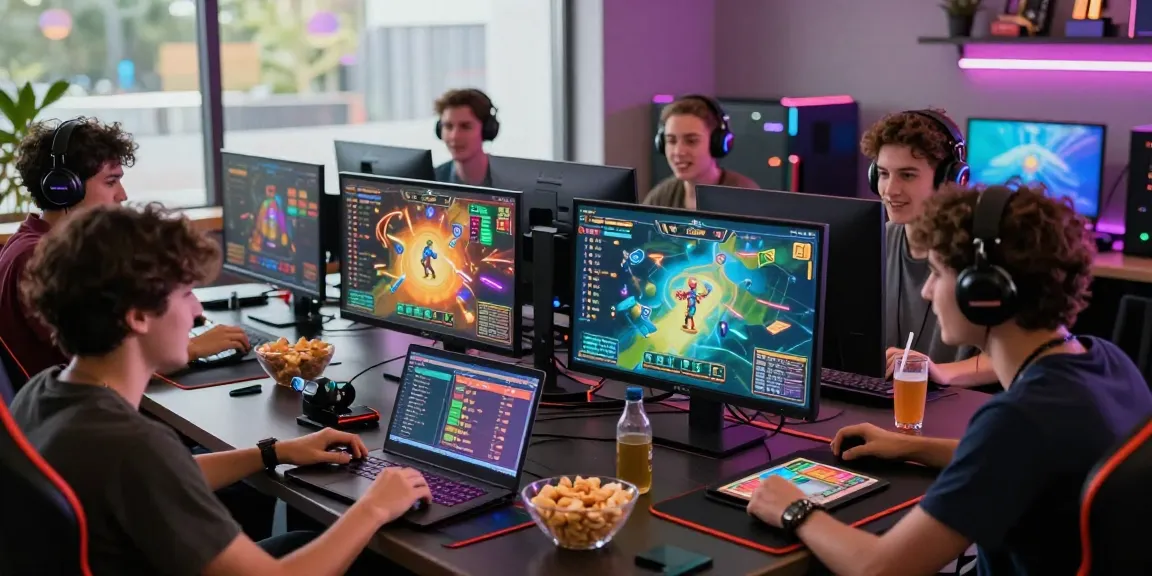 Engaging online gaming experience at https://gamebaidoithuong.is/ with friends enjoying dynamic card games in a vibrant digital space.