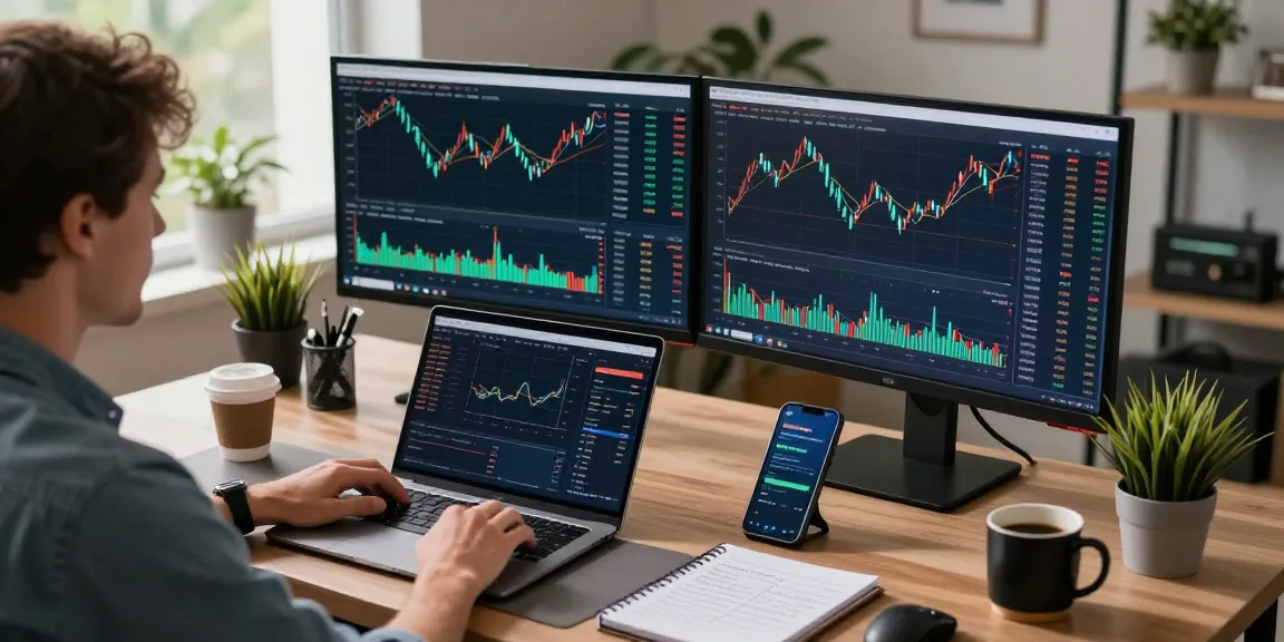 Отзывы bitmex на экране с анализом данных трейдера в стильном офисе.