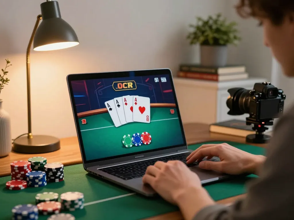 Engaged player enjoying u888 online poker game with vibrant graphics and cozy atmosphere
