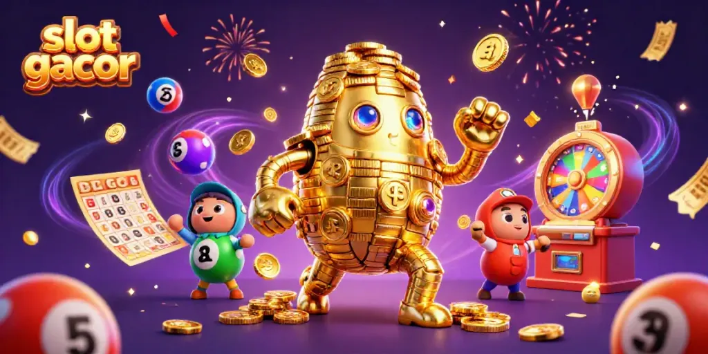 Play exciting slot gacor games with a rich dynamic scene filled with colorful elements.