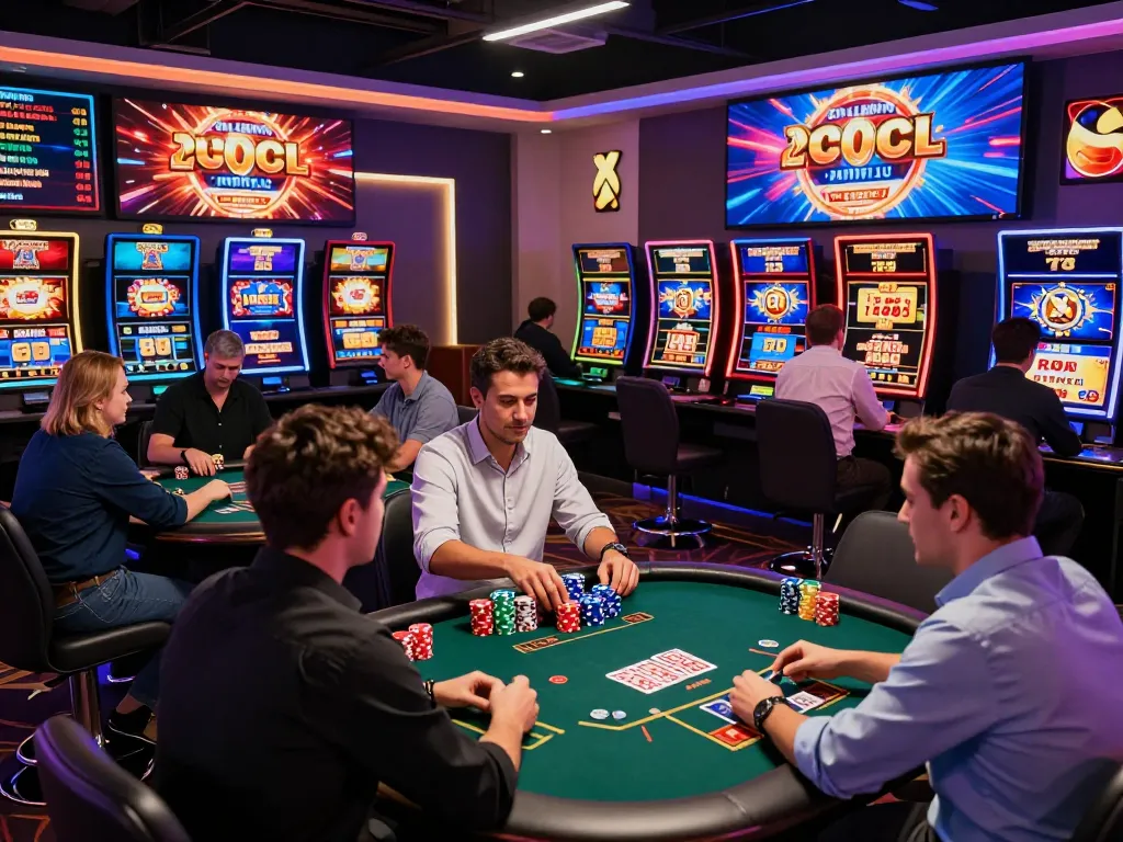 Engaging gameplay at a virtual gambling environment featuring tot88 themes and interactive players.