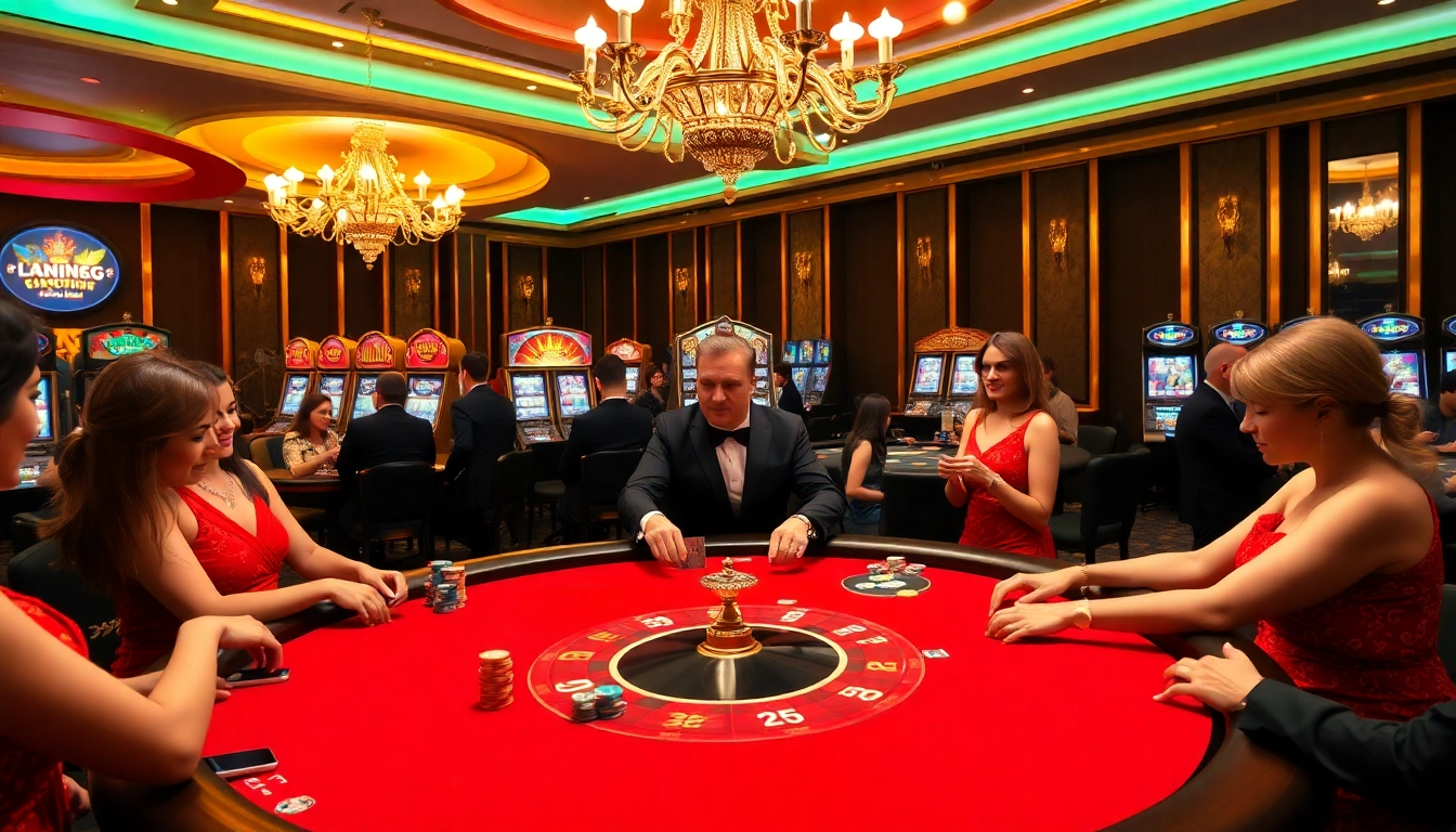 Experience the excitement of gambling at open88 mobi with vibrant casino tables and thrilling games.