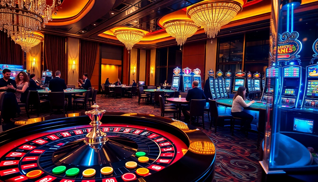 Experience the excitement of gambling at home bdjl with luxurious casino visuals featuring roulette and poker.
