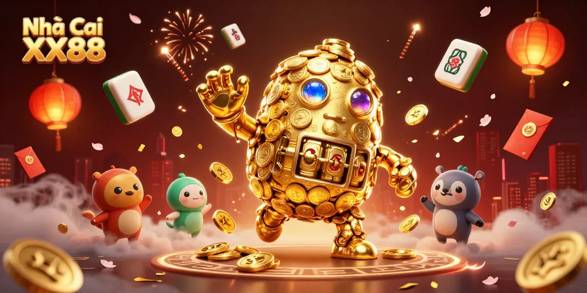 Engage with Nhà cái XX88 as you explore vibrant casino adventures filled with golden golems and luck.