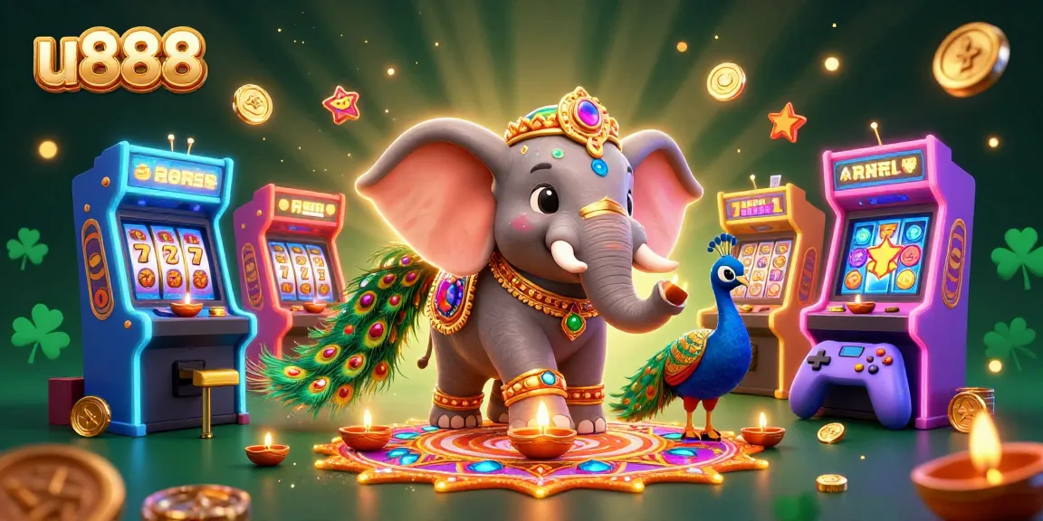 Play exciting games at u888, featuring colorful slots and a vibrant casino atmosphere.