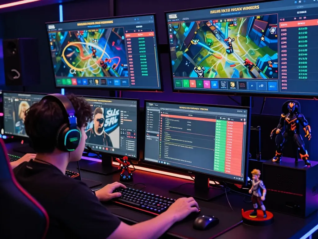 Exciting Dota 2 betting action at GGLBet Singapore with real-time statistics and vibrant gaming atmosphere.