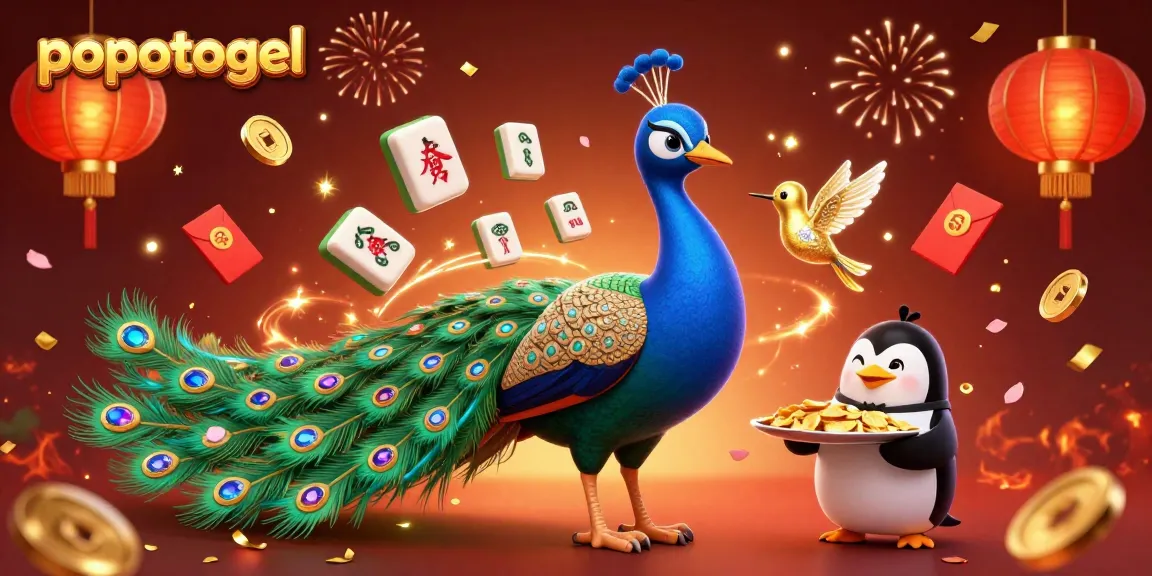 Experience rapid wins at popotogel with a vibrant casino-themed illustration featuring rich game elements.
