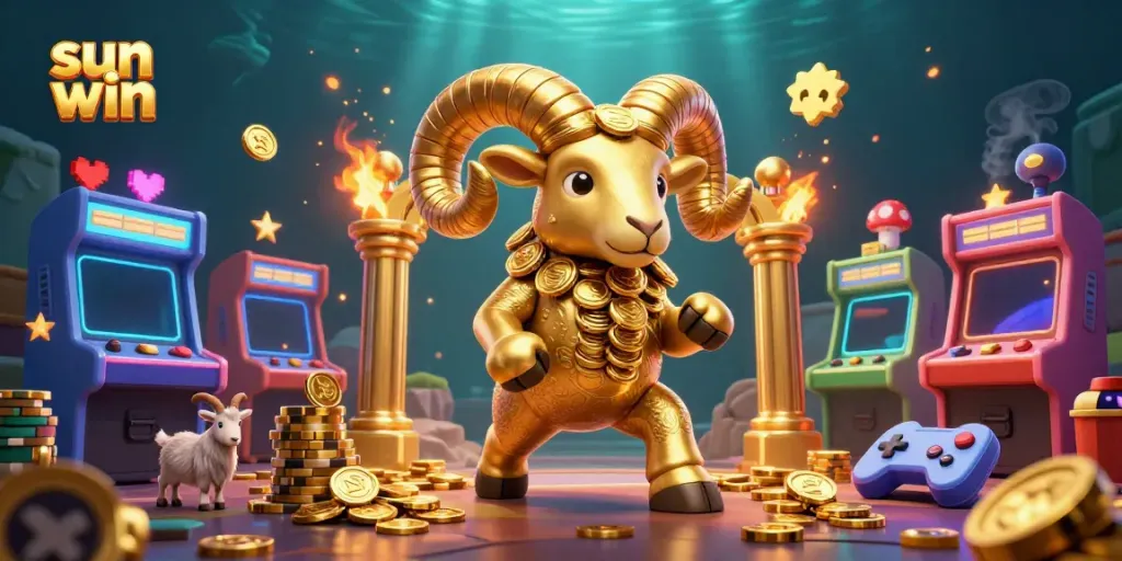 Immerse in the sun win gaming experience amidst vibrant slot reels and golden elements.