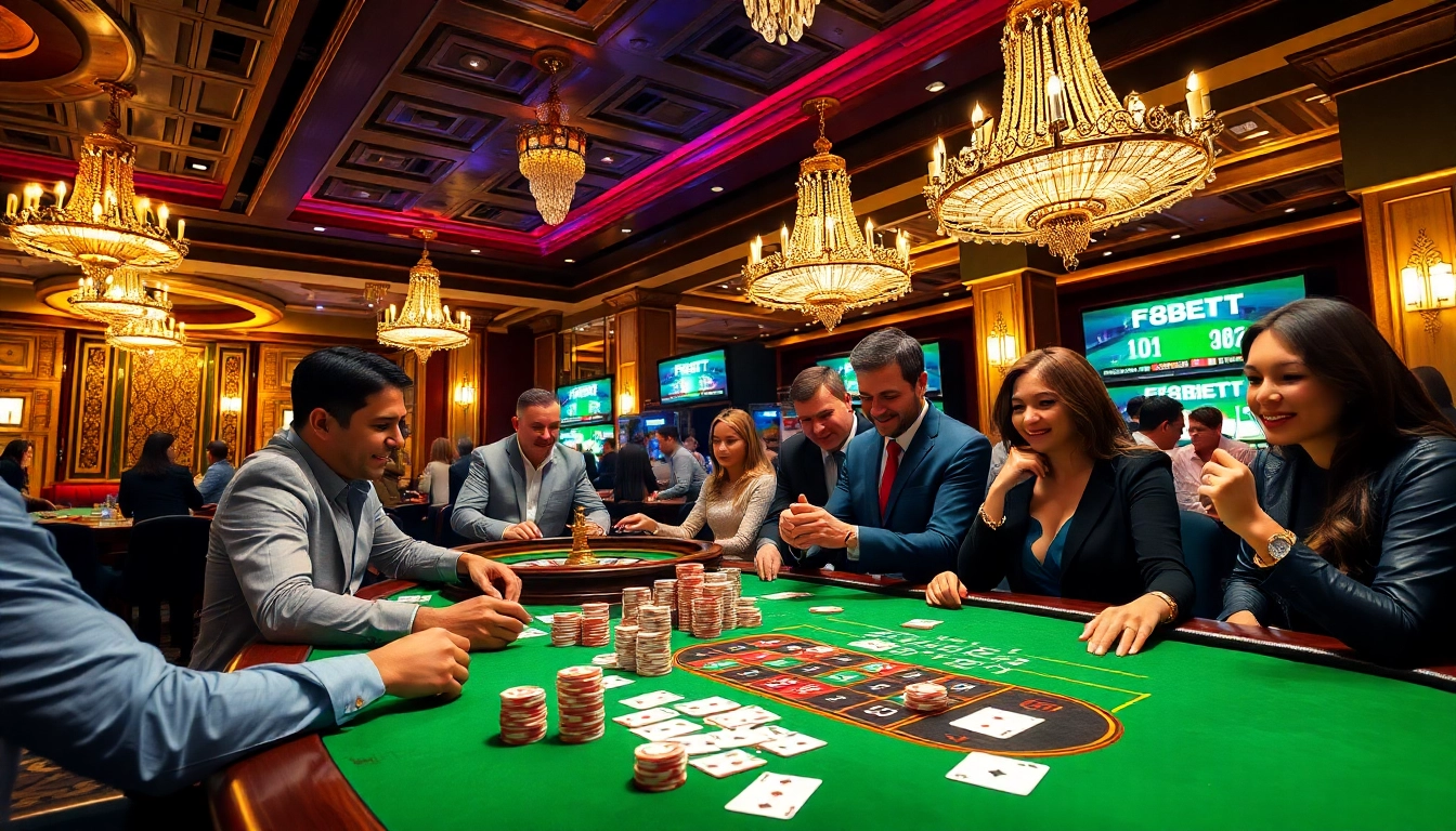 F8BET brings the thrill of high-stakes poker in a luxurious casino environment.