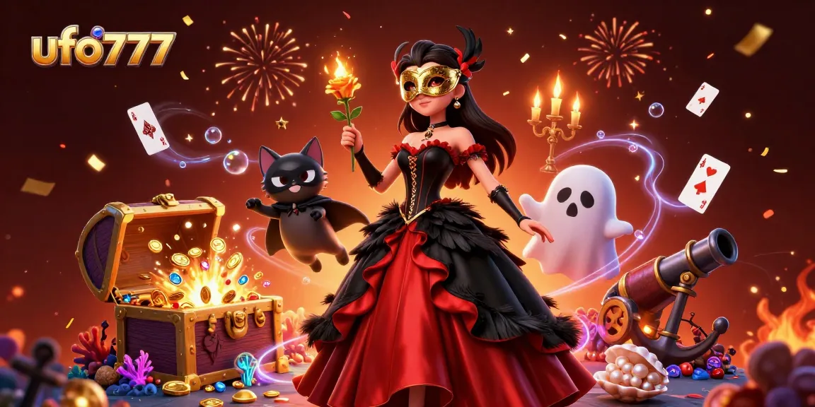 Engage with ufo777's thrilling gameplay featuring a glamorous scene of 3D characters in an immersive casino ambiance.