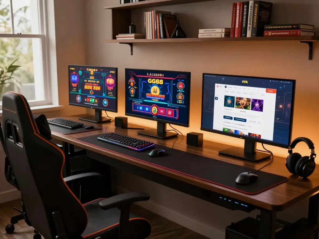 Engaging online gaming environment highlighting link GG88 for exciting gambling experiences.