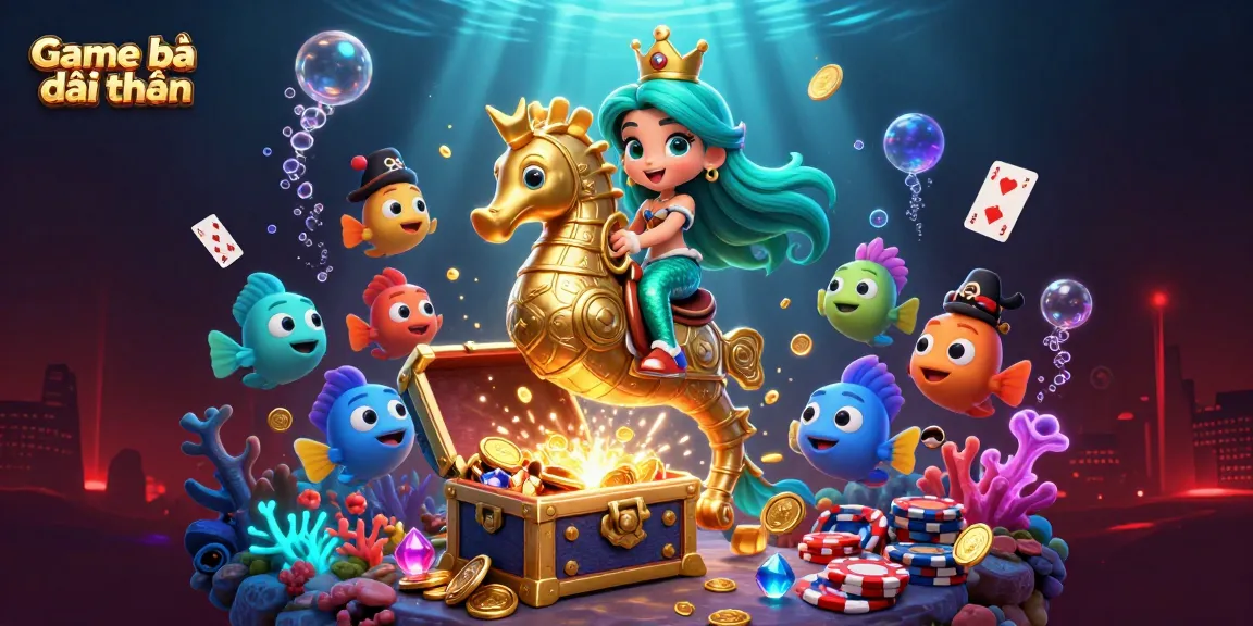 Play vibrant Game bài đổi thưởng with colorful fish and treasure elements await!