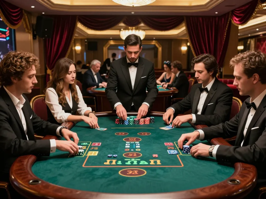 Players engaged in an intense game of blackjack at SC888 live casino table with professional dealer.