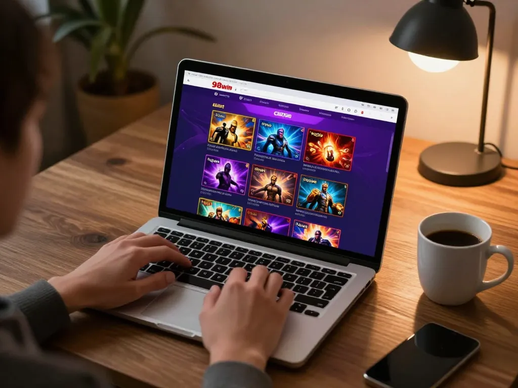 Engaging online gaming scene with 98win interface showcasing dynamic gameplay options.