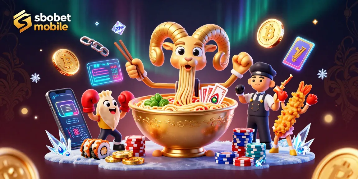 Engage in sbobet mobile action with vibrant characters dealing cards in a dynamic casino scene.