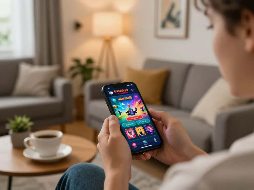 Engaging with winstrike69 app for a responsible mobile gaming experience at home.