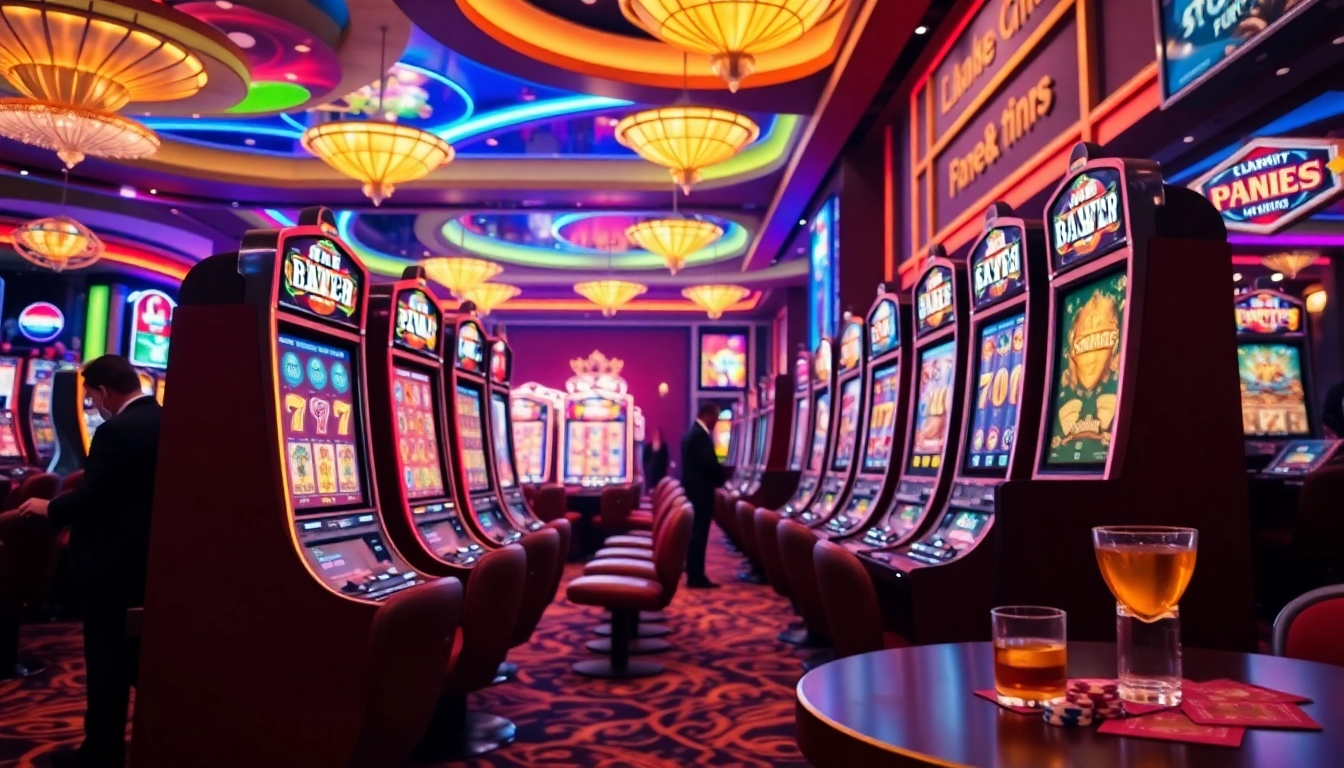 Jelajahi xgslot88 di kasino dengan mesin slot yang meriah dan suasana yang energik.