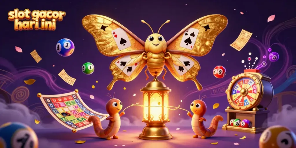 Menggandakan keberuntungan di slot gacor hari ini dengan ilustrasi menarik dari kasino dan elemen permainan.