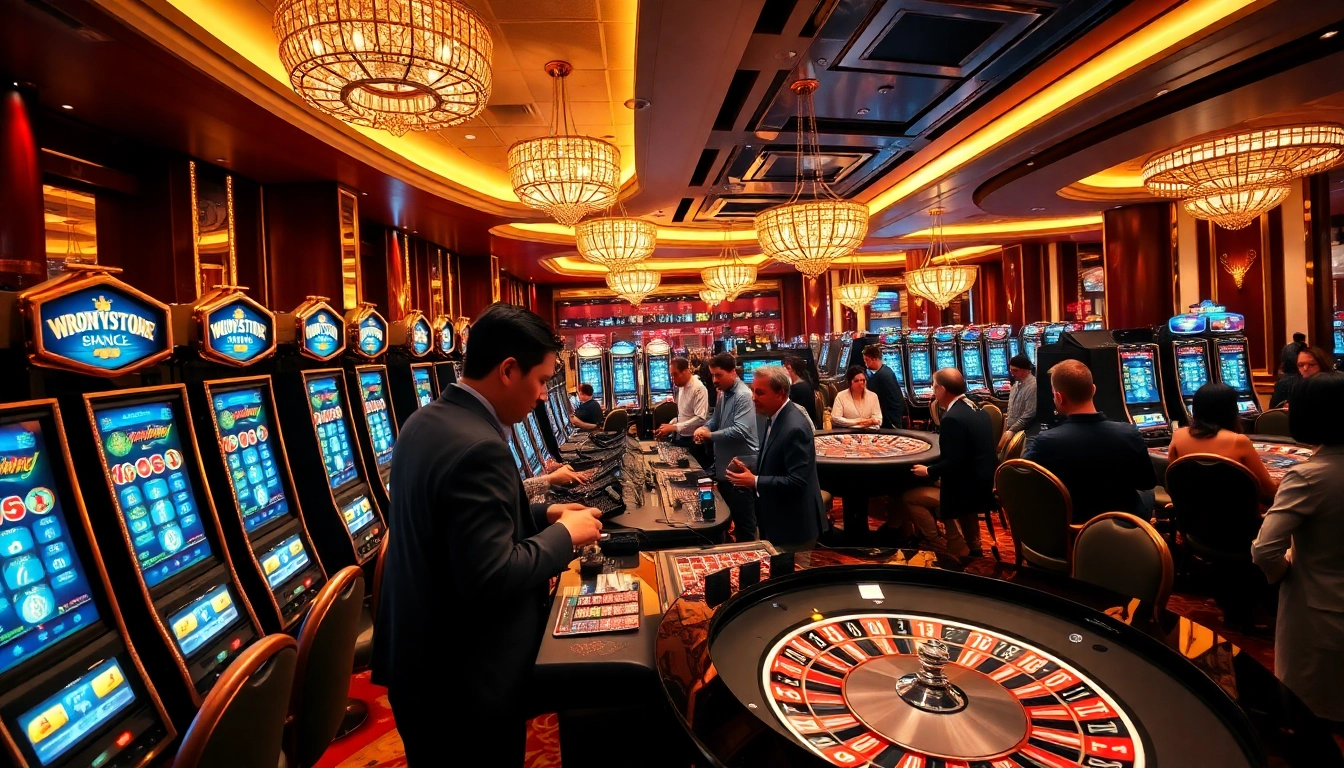 Experience the excitement at nohudoithuong's upscale casino, filled with engaging slot machines and lively players.
