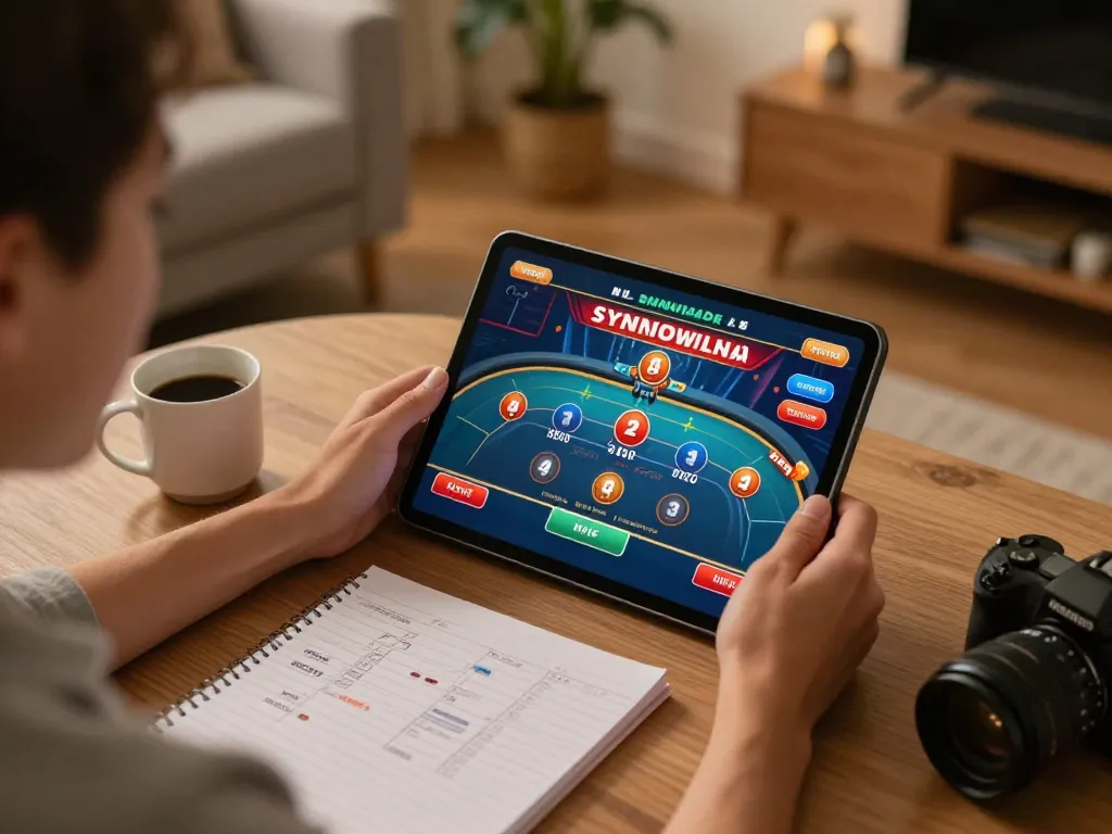 Player engaging in nohu90 online betting from home, focusing on live dealer game strategy.