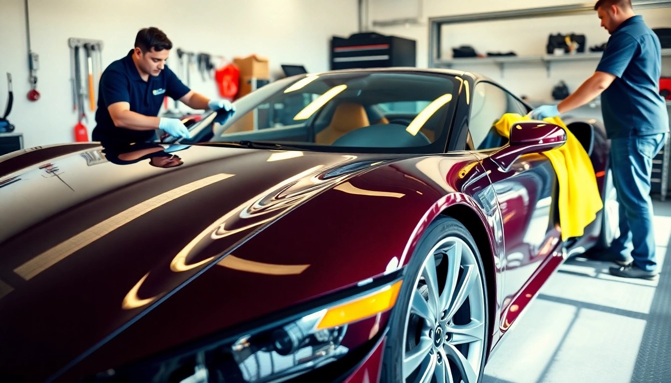 Install paint protection film near me on a sleek sports car for ultimate shine and protection.