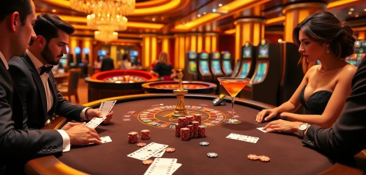 Experience excitement at LINK TG88 with a luxurious gaming table and vibrant poker action.