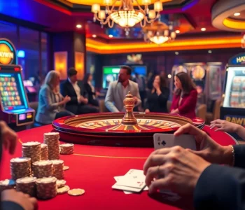 Experience the excitement at HAY.WIN as players win big at a luxurious casino table.