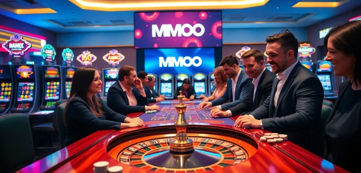 Experience the thrill of MMOO casino with vibrant gaming tables and exciting gameplay.