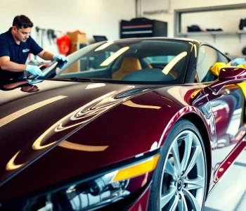 Install paint protection film near me on a sleek sports car for ultimate shine and protection.