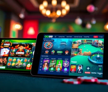 Engage with Tải GO88, featuring a vibrant display of gaming options and an inviting interface on mobile devices.