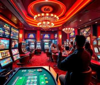 Exciting online casino experience at 66 club with vibrant games and happy players.