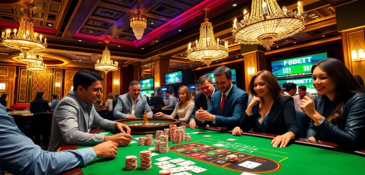 F8BET brings the thrill of high-stakes poker in a luxurious casino environment.