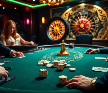 Intense poker gameplay with high-stakes ambiance at https://33win5.it.com/ featuring stylish decor and vibrant textures.